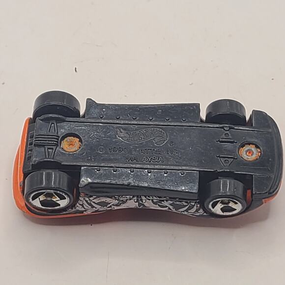 Vintage Hot Wheels Birdhouse Orange/Black Speed Blaster 3 Spokes 1/64 Diecast - Picture 5 of 5